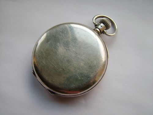 fig 1. Antique silver Omega pocket watch, 1920s