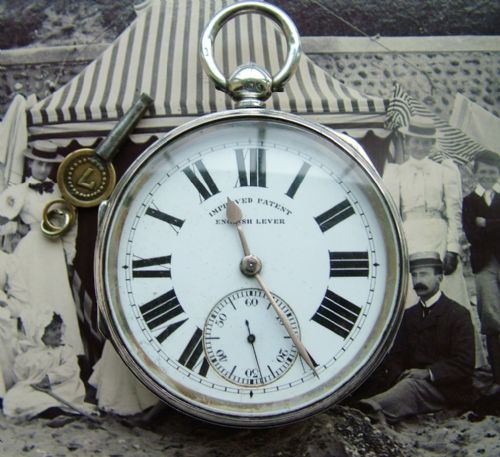 Large Silver Lancashire Watch Co Pocket Watch