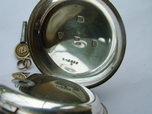 fig 2. Large silver Lancashire Watch Co pocket watch