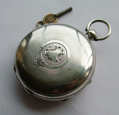 fig 1. Large silver Lancashire Watch Co pocket watch