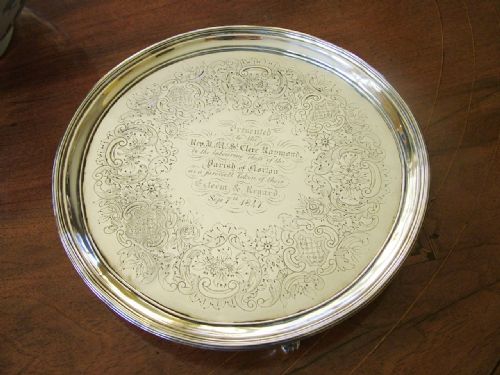 Antique George III Silver Salver, Norton, Durham