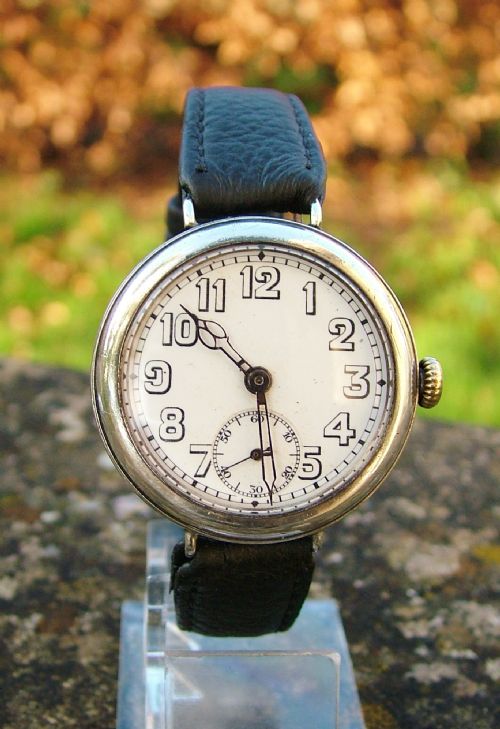 Gents Silver Trench Watch, Ww1, 1915
