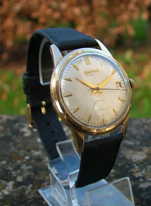 fig 1. Vintage gents 1950s Candino hand winding wrist watch