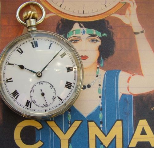 Vintage 1920s Cyma Pocket Watch