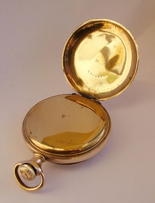 fig 2. Antique gold plated English lever pocket watch