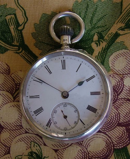 1895 Silver 3/4 Plate Pocket Watch Fredrick Dixon London