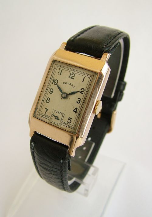 Vintage 1938 9ct Gold Rotary Hand Winding Wrist Watch