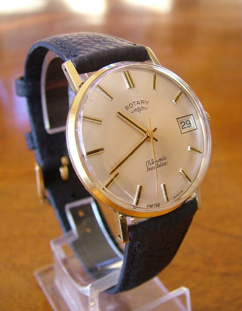 fig 1. Vintage gents 1960s Rotary hand winding watch