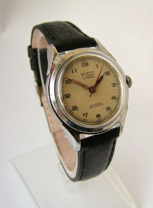 Vintage 1940s Gents Belgosa Hand Winding Wrist Watch