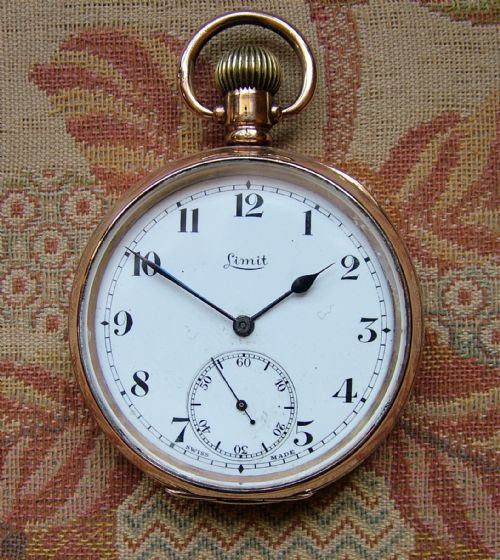 Vintage 1920s Limit 10k Gold Filled Pocket Watch
