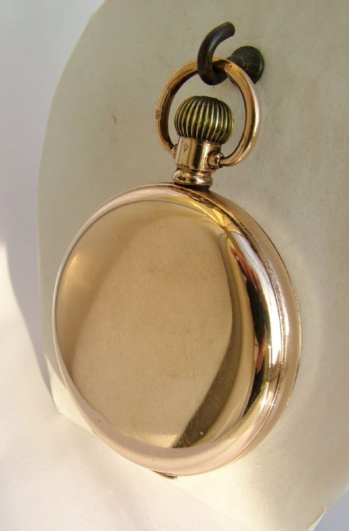 fig 1. Vintage 1920s Limit 10k gold filled pocket watch