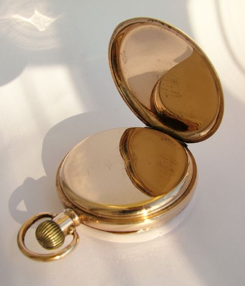 fig 2. Vintage 1920s Limit 10k gold filled pocket watch