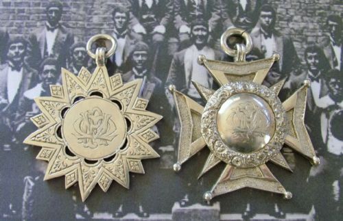Antique Silver Police Minstrel Troupe Medals