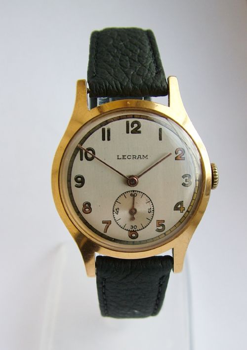 Gents 1950s Lecram Hand Winding Wrist Watch