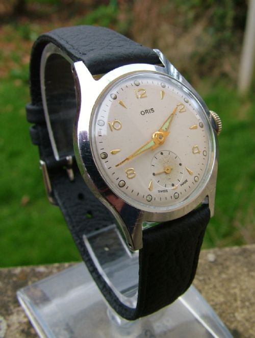 fig 1. 1950s Oris wrist watch