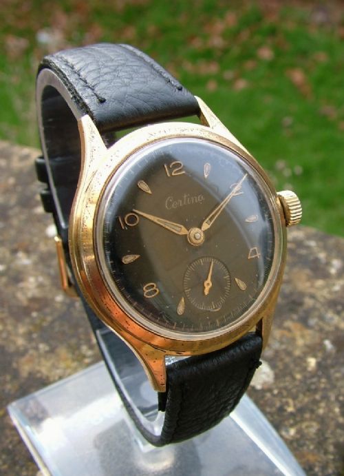 fig 1. Gents 1950s Certina wrist watch