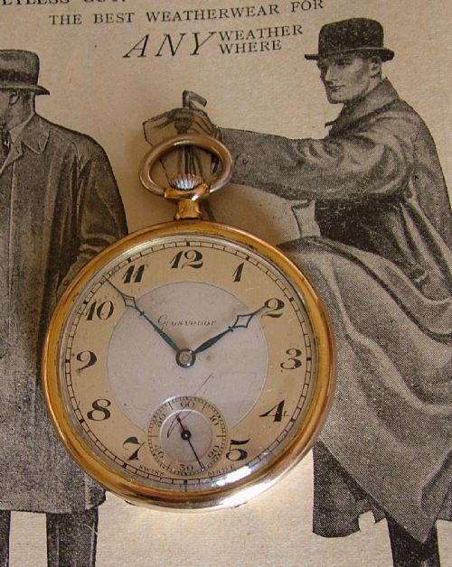 Vintage 1920s/30s Grosvenor Stem Winding Pocket Watch