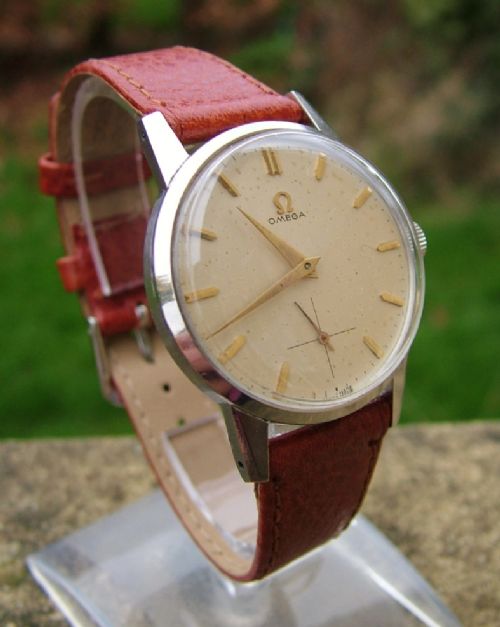 fig 2. Vintage 1950s Omega wrist watch