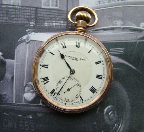 Vintage 1930s Thomas Russell Pocket Watch