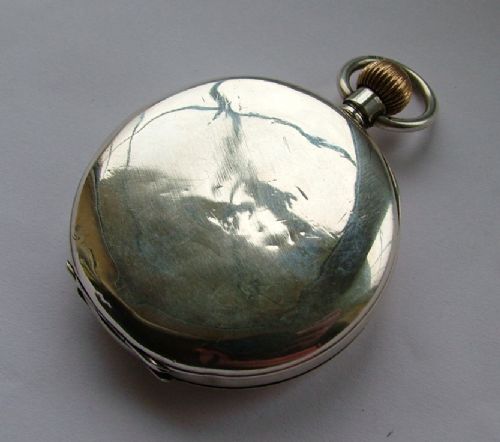 fig 1. Vintage 1918 silver Tacy Watch Co pocket watch