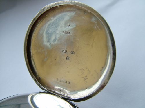 fig 2. Vintage 1918 silver Tacy Watch Co pocket watch