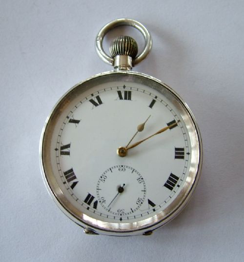 Swiss Silver Pocket Watch, 1927