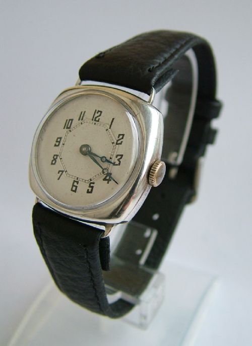 fig 1. Ladies 1924 silver hand winding wrist watch