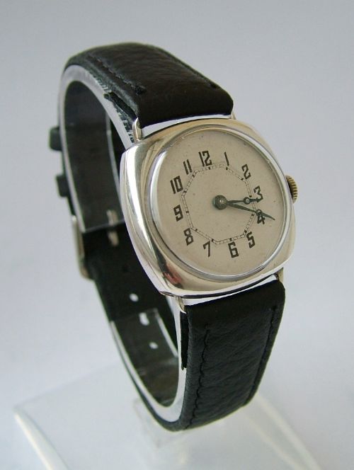 fig 2. Ladies 1924 silver hand winding wrist watch