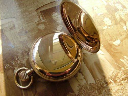 fig 2. Thomas Russell Premier full hunter pocket watch