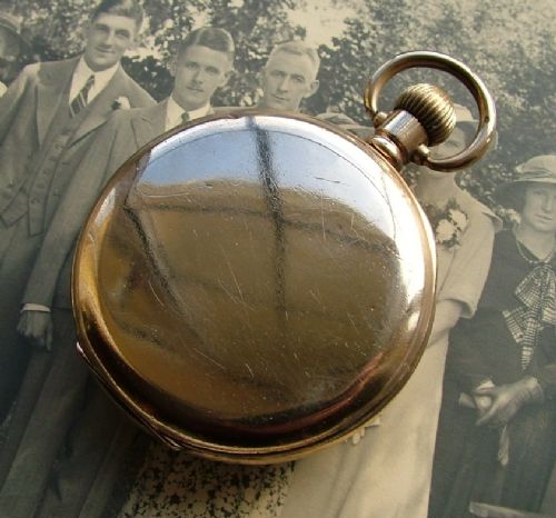 fig 1. 1920s gold plated pocket watch