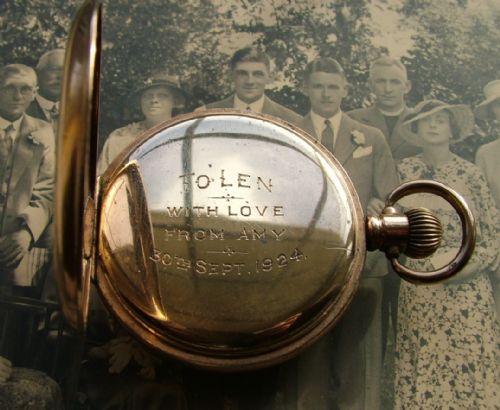 fig 2. 1920s gold plated pocket watch