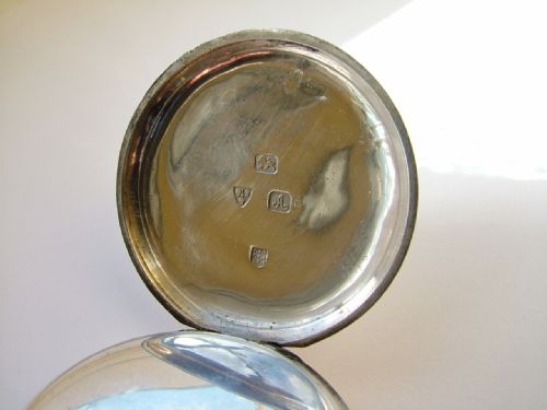 fig 2. Antique silver Reid & Sons Newcastle pocket watch
