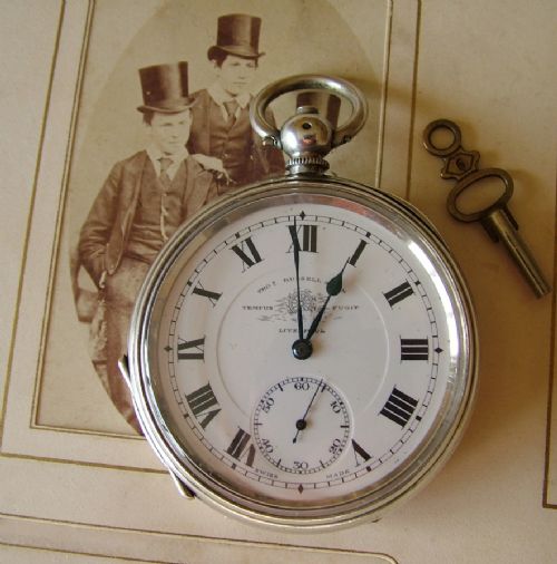 fig 1. Antique silver Thomas Russell pocket watch