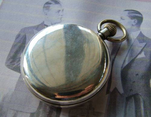 fig 1. Vintage Cyma Admiral silver pocket watch, 1931
