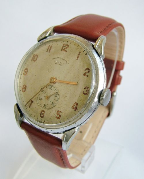 fig 1. Gents oversized 1940s Jelmy wrist watch