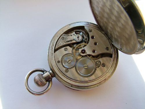 fig 2. Antique silver pocket watch, 1918
