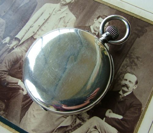 fig 1. Antique silver pocket watch, Muir & Sons, Glasgow