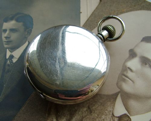 fig 1. J W Benson silver pocket watch, 1937