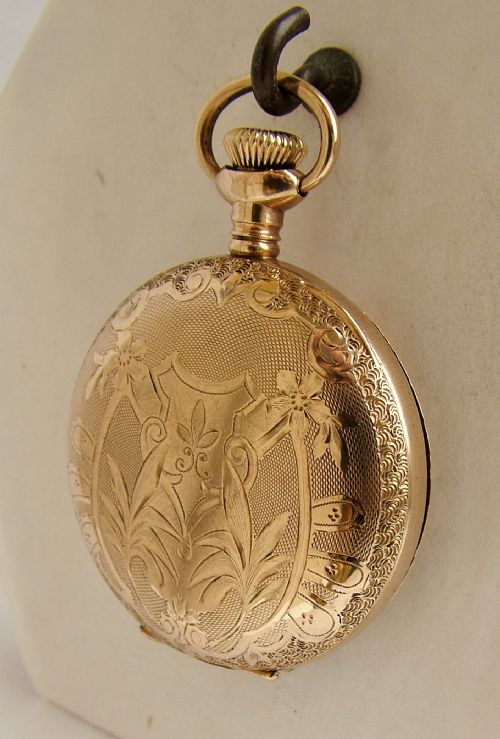 fig 2. Antique 1906 Elgin full hunter fob pocket watch