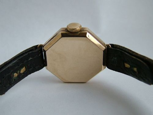 fig 1. Lady's vintage 9ct gold wrist watch, 1937