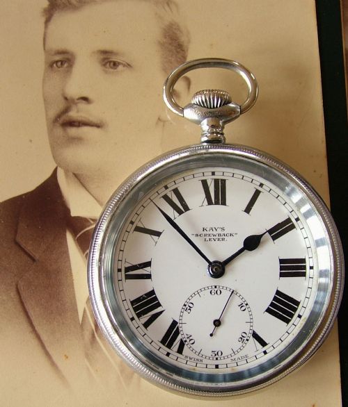 Vintage 1910s Kay's "Screwback" Lever Pocket Watch