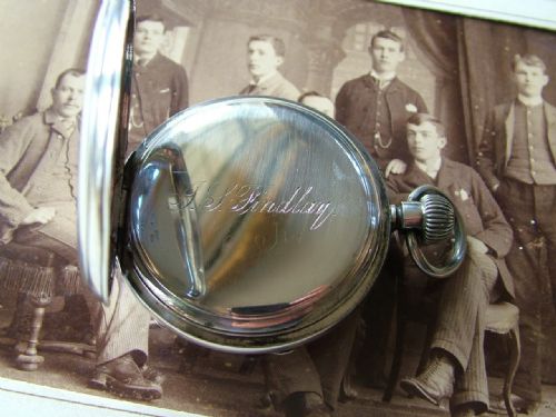 fig 1. Victorian silver pocket watch, 1889