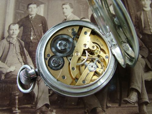fig 2. Victorian silver pocket watch, 1889