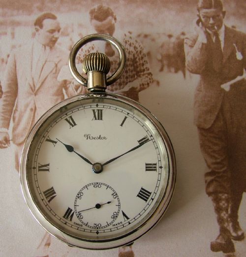 Vintage 1920s Restor Stem Winding Pocket Watch