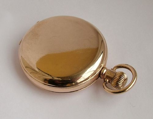 fig 1. A 1920s Vertex 10ct gold filled full hunter pocket watch.