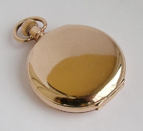 fig 2. A 1920s Vertex 10ct gold filled full hunter pocket watch.