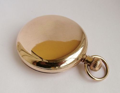 fig 1. A 1920s Record 14 ct gold filled full hunter pocket watch.