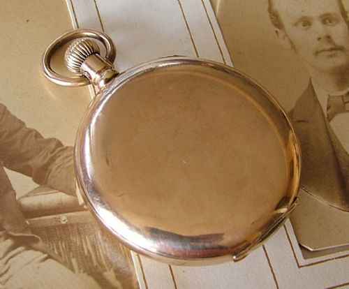 fig 1. Antique half hunter Elgin pocket watch, 1911