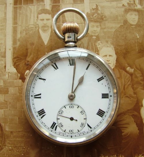 Antique Silver Pocket Watch, 1906