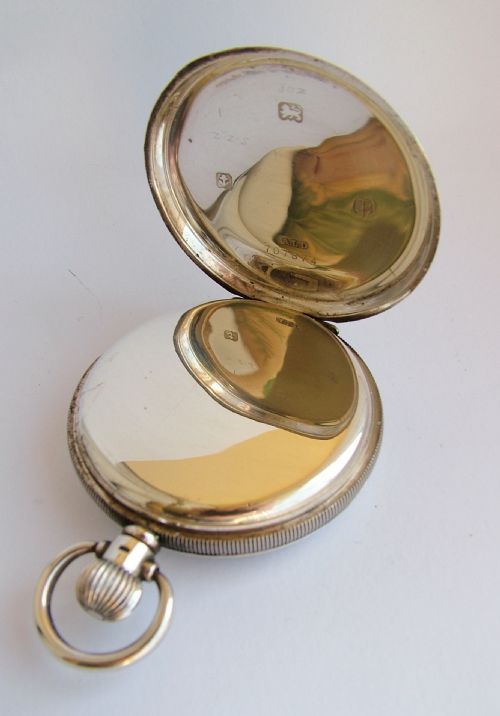 fig 2. A vintage 1939 silver Limit stem winding pocket watch